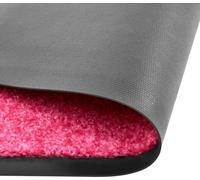 Alfombrilla para pies, lavable, color rosa, 60x90 cm