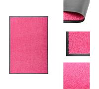 alfombrilla para pies lavable, color rosa, 60x90 cm - alfombrillas para pies