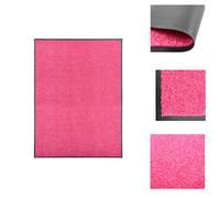 alfombrilla para pies lavable, color rosa, 90x120 cm - alfombrillas para pies