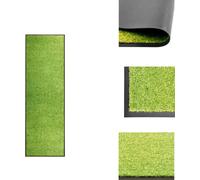 alfombrilla para pies lavable, color verde, 60x180 cm - alfombrillas para pies