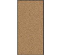 alfombrilla para puerta, color crema y , 120 x 250 cm, fabricada en poliamida y PVC