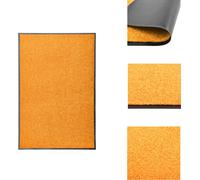 alfombrilla para puerta lavable, color naranja, 60x90 cm - alfombrillas