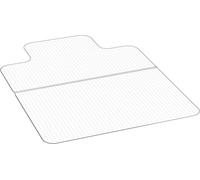 Alfombrilla para silla con borde, de 915 x 1225 mm. Alfombrilla para sillas de oficina, ideal para suelos con alfombra de pelo corto. Protector de suelo de plástico con superficie texturizada, antides