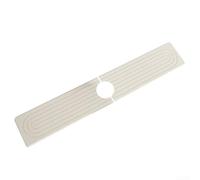 Alfombrilla protectora para fregadero de cocina, diatomita, tabla de drenaje rápido, 60 x 10 cm, cojín absorbente de agua para protección de encimera (blanco)