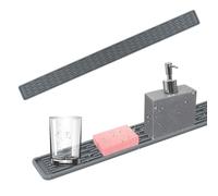 Alfombrilla Silicona Fregadero, Protector Fregadero Cocina, Alfombrilla Fregadero para Grifo y Encimera, Escurreplatos Silicona Gris, Alfombrilla Escurreplatos para Manténgalo Seco y Antideslizante