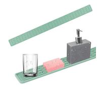 Alfombrilla Silicona Fregadero, Protector Fregadero Cocina, Alfombrilla Fregadero para Grifo y Encimera, Escurreplatos Silicona Verde, Alfombrilla Escurreplatos para Manténgalo Seco y Antideslizante