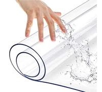 Alfombrilla Transparente para Silla, Alfombrilla Antideslizante de PVC Transparente para Silla de Oficina, Alfombrilla Protectora de Suelo Rectangular para el hogar, Oficina, Estudio, Suelo