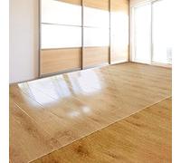 Alfombrilla Transparente para Silla, Alfombrilla Grande para Suelo, Protector de Suelo de PVC Transparente para Ordenador de Oficina, Protector de Suelo de Madera para Oficina en casa, 30-90