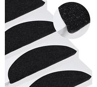 Alfombrillas autoadhesivas para escalones (15 unidades, 65 x 26 cm), color negro