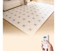 Alfombrillas calefactables para el suelo, alfombra calefactable, alfombrilla calefactable con superficie de PVC fácil de limpiar, sistema de calefacción radiante para el suelo.