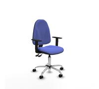 Algarra as bali azul claro brazos 1d base cromada ruedas nailon 50mm
