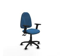 Algarra as similpiel azul claro brazos 2d base poliamida ruedas engoma