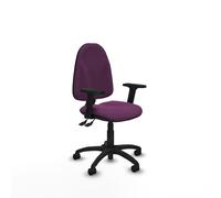 Algarra as similpiel morado brazos 2d base poliamida ruedas nailon 50m