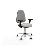Algarra cp similpiel blanco brazos 2d base cromada topes