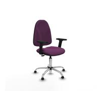 Algarra cp similpiel morado brazos 2d base cromada topes