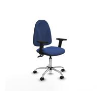 Algarra cpdm bali azul marino brazos 2d base cromada ruedas engomadas