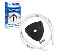 ALGOMAS® Pack Recambios Olla Express Compatible con Magefesa | Junta de Goma 92 cm + Pomo Triangular con Tornillo | Kit de Sustitución para Olla a Presión | Registro Sanitario 39.01.773/VI