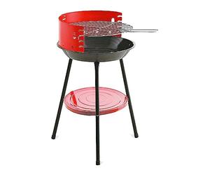Algon | Barbacoa de Carbón Redonda 35cm con Refuerzo Resistente y Duradero - Parrilla Zincada Patas Estables y Diseño Funcional Fabricada en España Cumple Normativa de Seguridad CE