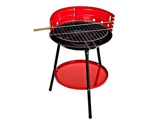 Algon | Barbacoa de Carbón Redonda 51cm con Refuerzo Resistente y Duradero - Parrilla Zincada Patas Estables y Diseño Funcional Fabricada en España Cumple Normativa de Seguridad CE