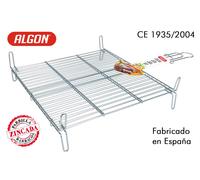 Algon Bbq Parrilla Barbacoa Doble Zincada 45x50cm