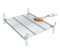 ALGON - PARRILLA BARBACOA 40X45CM DOBLE ZINCADA - Parrilla Barbacoa Resistente y Duradera - Parrilla Barbacoa Fácil de Limpiar y Mantener - Parrilla Barbacoa Versátil para Uso en Exteriores - Parrilla