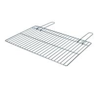 ALGON Parrilla Barbacoa 60x40cm Zincada, Rejilla de Acero para BBQ Carbón, Ideal para Barbacoa Portátil sin Humo, Accesorios Barbacoa y Grill Barbecue
