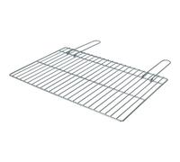 ALGON Parrilla Barbacoa 60x40cm Zincada, Rejilla de Acero para BBQ Carbón, Ideal para Barbacoa Portátil sin Humo, Accesorios Barbacoa y Grill Barbecue