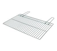 Algon - Parrilla Barbacoa 66x40cm Simple Zincada - Resistente y Duradera - Fácil de Limpiar - Versátil - Portátil y Compacta