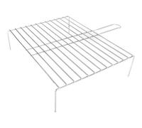 ALGON Parrilla Chuletón 49,5x38x55 cm Doble Zinc, Parrilla Barbacoa Giratoria para BBQ Carbón, Accesorios Barbacoa y Churrasqueira