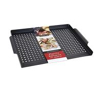 Algon plancha barbacoa con agujeros, placa para parrilla, anti adherente, medida 36x29 cm