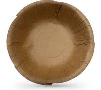 Algon - Set de Bols 6 unidades Cartón Desechable 450cc - Bols Funcionales y Resistentes - Biodegradables para Picnics y Fiestas