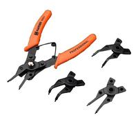 Alicate Anillas Cir clips intercambiable Incluye 4 cabezales intercambiables