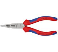 Alicate de cableado Knipex, cabeza pulida, mangos de dos colores - 13 02 160 SB