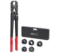 Alicate de crimpado VEVOR, para tubos de plástico, PEX y aluminio, con mordazas TH12, TH16, TH20, TH26 y TH32, y mango flexible. Prensa para tubos con estuche de almacenamiento, ideal para reparacione