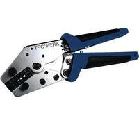 Alicate para crimpar terminales, longitud total: 205 mm, rango de calibre: 0,5-6 mm² (AWG 24-10), funda de conexión TECWERK