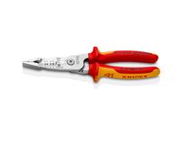 Knipex Alicate de electricista multifunción 13 76 200 ME – 200 mm, cromado, aislado VDE
