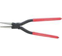 Alicate redondo para PVC STUBAI, 240 mm, con dientes, de un solo componente | Fabricado en acero al carbono C45 forjado | Punta de 45 mm | Mangos robustos de PVC | Fabricado en Austria
