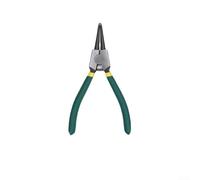 Alicates circulares de 7 pulgadas para anillos de presión doblados internos, removedor de anillos de retención de acero con mango de resorte y agarre antideslizante (exterior recto)