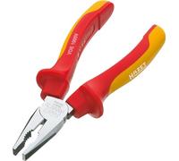 Alicates combinados HAZET VDE 1850VDE-22 I Filos endurecidos por inducción I Aislamiento protector I Mango ergonómico de 2 componentes I para cortar y sujetar materiales con precisión