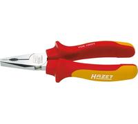 Alicates combinados HAZET VDE 1850VDE-44 I Filos endurecidos por inducción I Aislamiento protector I Mango ergonómico de 2 componentes I para cortar y sujetar materiales con precisión