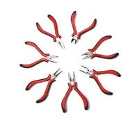 Alicates de alambre Diagonal, boca redonda doblada, cortador punta aguja larga, abalorios artesanales for herramientas joyería pequeñas DIY, 1 Uds Aplicable a productos electrónicos(Round nose pliers)