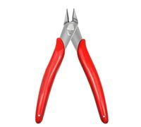 Alicates de corte de alambre 170, alicates prácticos for cortar cables y cables de punta plana, cortador de bricolaje, cortador cónico, pinza for cables(Red)