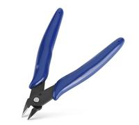 Alicates de Corte Diagonal, 1,6 mm Pinzas de Corte Lateral Cortador de Alambre Diseño con Resorte Cortantes Herramienta para Metal Suave, Alambre de Hierro, Industria Electrónica, etc
