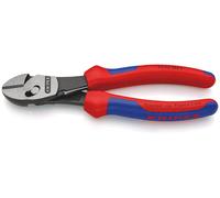 Alicates de corte lateral de alto rendimiento TwinForce (rojo/azul, 7372180F, con resorte de apertura)