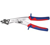 Alicates de corte para láminas Knipex, con revestimiento niquelado, y mangos con cubierta de múltiples componentes de dos colores - 90 55 280