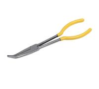 Alicates de Flexión de 45 Grados Extendidos de Acero Amarillo | Pinza de Reparación de Cableado, Diseño de Abrazadera Extensible, Agarre Cómodo, Cabeza Antideslizante, Gran Torque