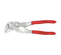 KNIPEX Tenaza llave mini alicate y llave en una sola herramienta con cartulinas autoservicio cromado recubiertos de plástico 125 mm, 86 03 125 SB