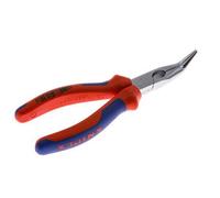 Alicates de punta de aguja acodados Knipex 160 mm Mangos de 2 componentes