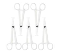 Alicates Diagonales 5 Piezas Desechables para Perforación Corporal | Silicio y Plástico, Acción Ajustable, Bolsa Independiente, Uso en Estudio y Cuidado Personal