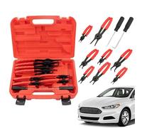 Alicates - Kit de herramientas manuales para coche - Juego de pinzas para anillos de seguridad interiores y exteriores | Para reparación de coches, motocicletas, taller, garajes, mantenimiento de la